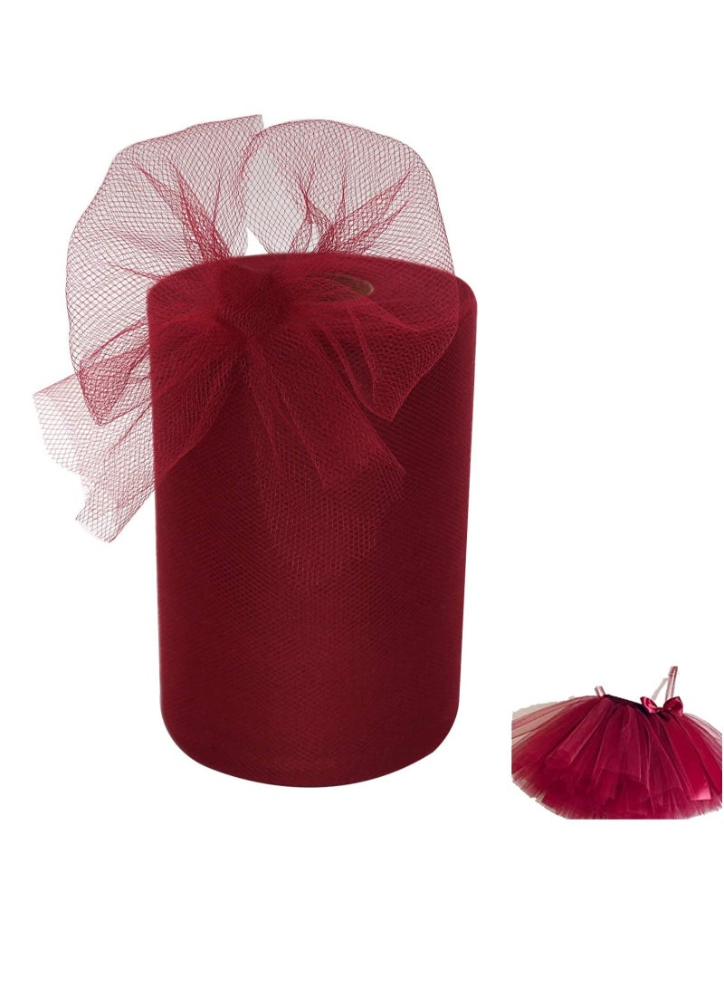 1 Rolls Tulle Fabric Rolls 6 Inch by 100 Yards Tulle Spool for Wedding Party Decorations Gift Bow Craft Tutu Skirt - Image 2